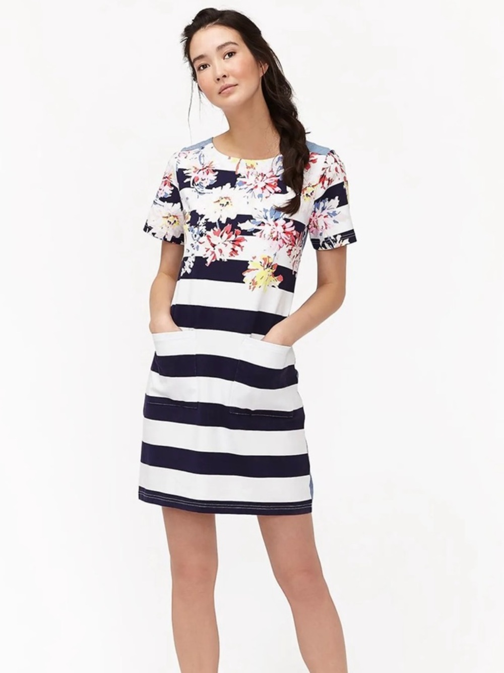 Joules Y Seren Floral Stripe Shift Dress | Size 10 | EUC